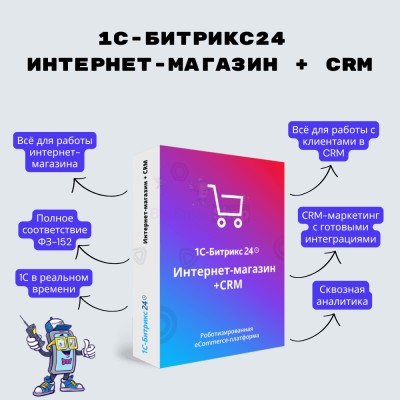 Программа для ЭВМ "1С-Битрикс24". Лицензия Интернет-магазин + CRM (12 мес.) - купить в Коптюге